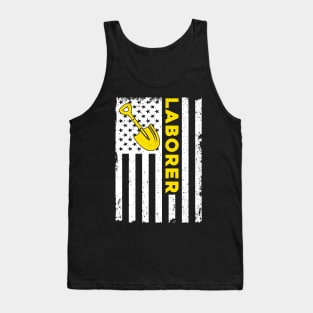 Laborer American Flag 4th Of July Tank Top